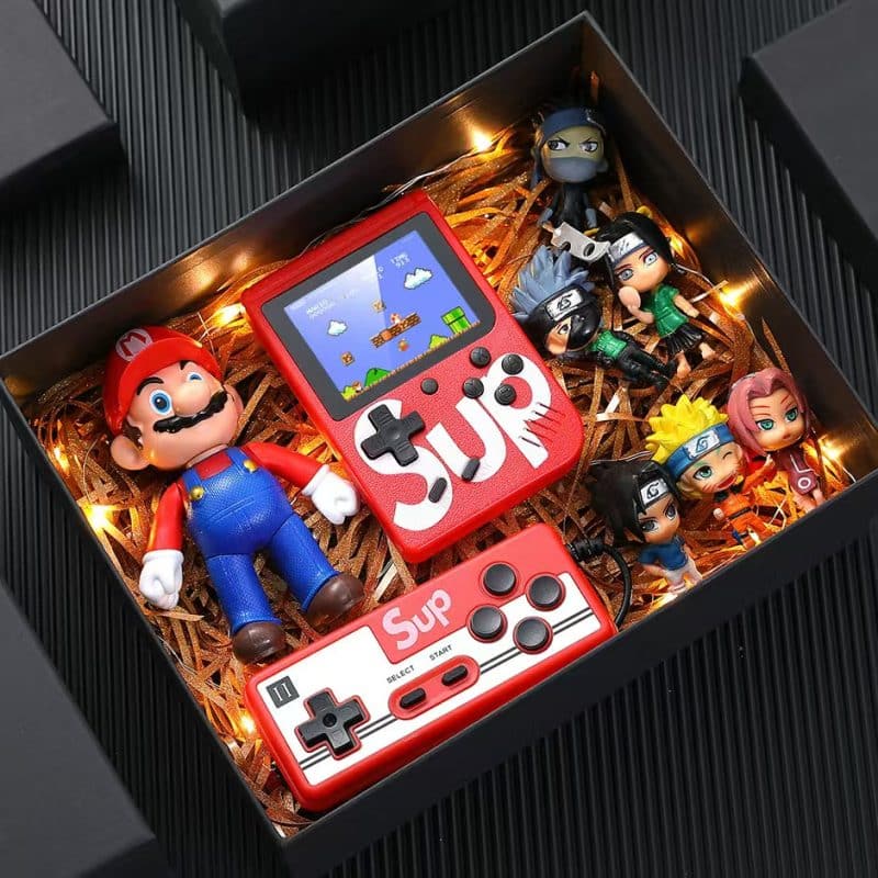 Combination gift box, including game console and toys