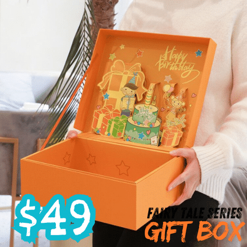 birthday gifts for friends female-Fairy Tale Series-gift boxes-orange