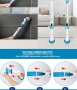 Electric bathtub cleaning tool, ideal for thoroughly cleaning bathtub corners and edges