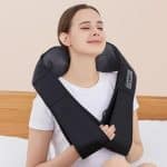 Rechargeable shoulder massager with heating feature for home use